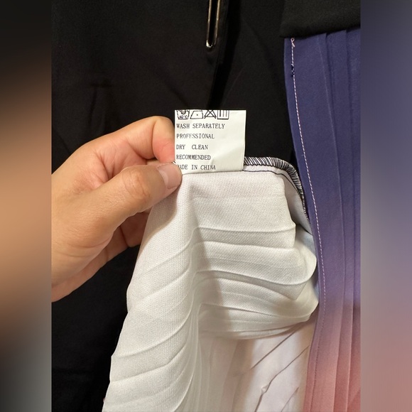 CHICME Blazer Ombré Pleated Wrap Knee Length Dress NWOT - Picture 15 of 15